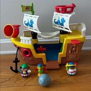 Fisher-Price Little People Colorful Pirate Ship Playset